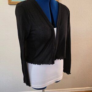 Maurices black crop cardigan